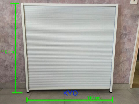 Porte accordéon coulissante pliante 110x110cm placard blanc 35 Foncine-le-Haut (39)