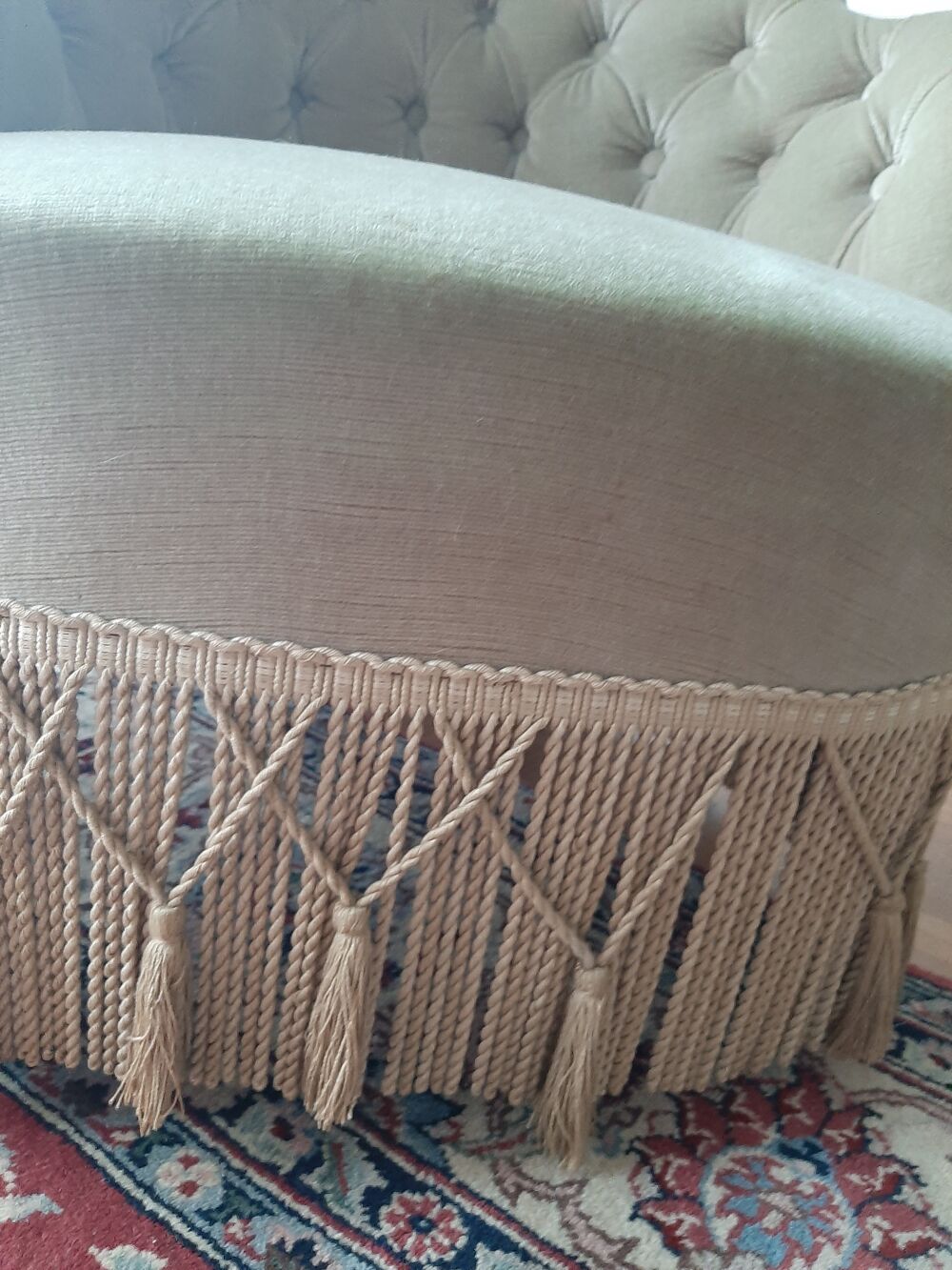 Fauteuil crapaud beige Meubles