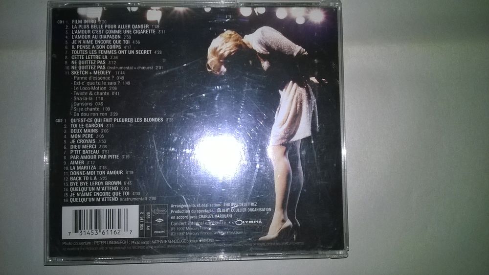 CD Sylvie Vartan
&Agrave; L'Olympia
1997
Excellent etat
Film In CD et vinyles