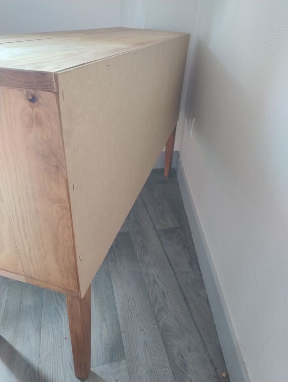 Meuble de rangement deux tiroirs bois plein Meubles