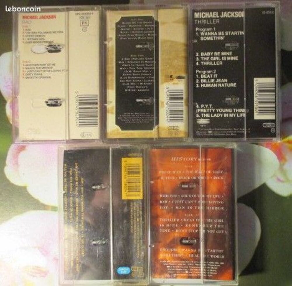 Cassettes audio Michael Jackson CD et vinyles