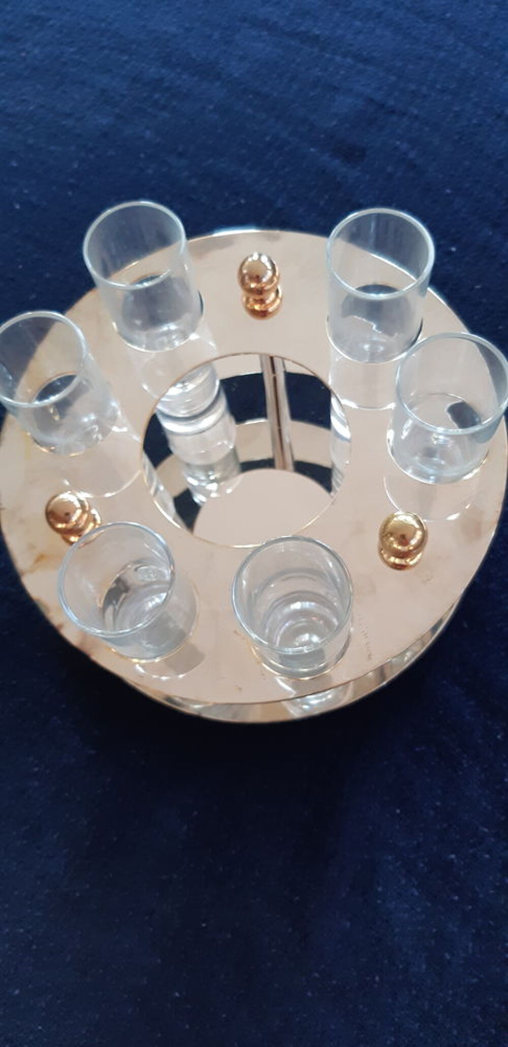 Service &agrave; liqueur avec 6 verres et support Décoration