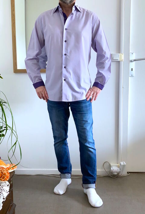 Lot de 4 chemises unies pour homme. Taille L 15 Nantes (44)