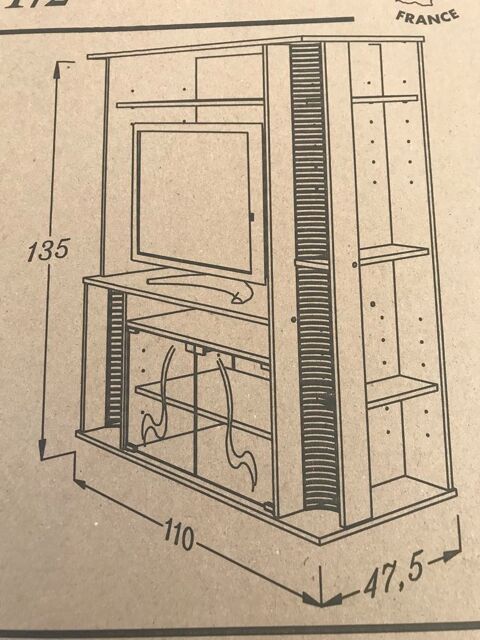 Meuble TV neuf dans son emballage 50 Fendeille (11)