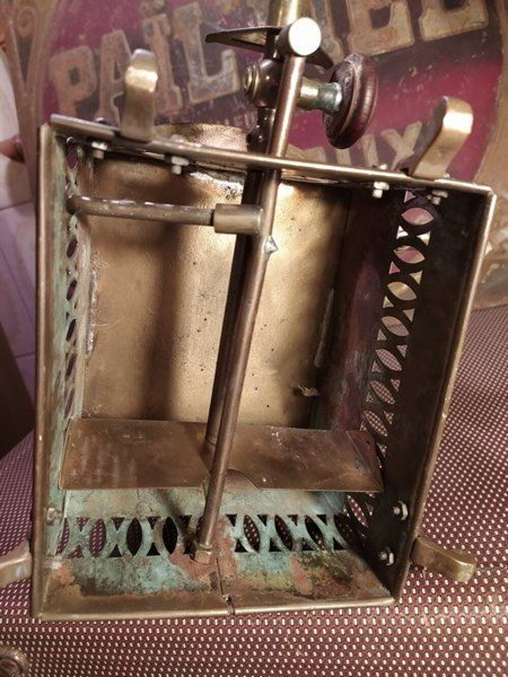 Ancien Appareil Barbier Coiffeur Aseptiseur XIXeme 