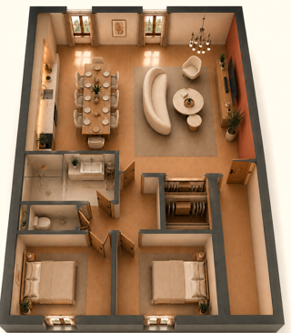  Appartement à vendre 3 pièces 58 m²