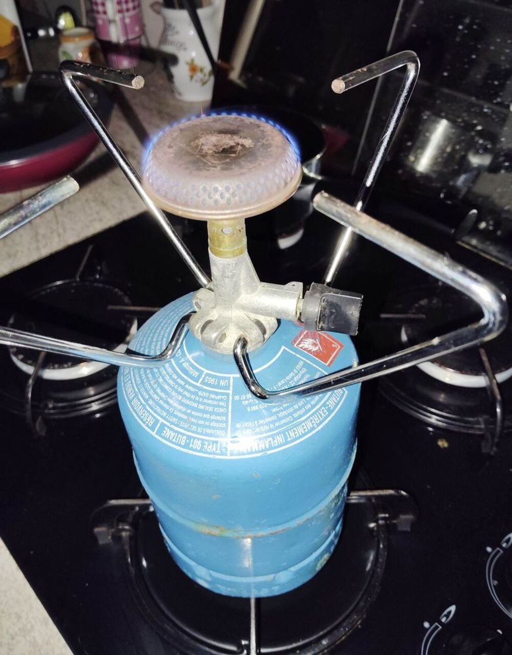 r&eacute;chaud GAZ mono br&ucirc;leur 1200w (en &eacute;quivalence &eacute;lectrique) Sports