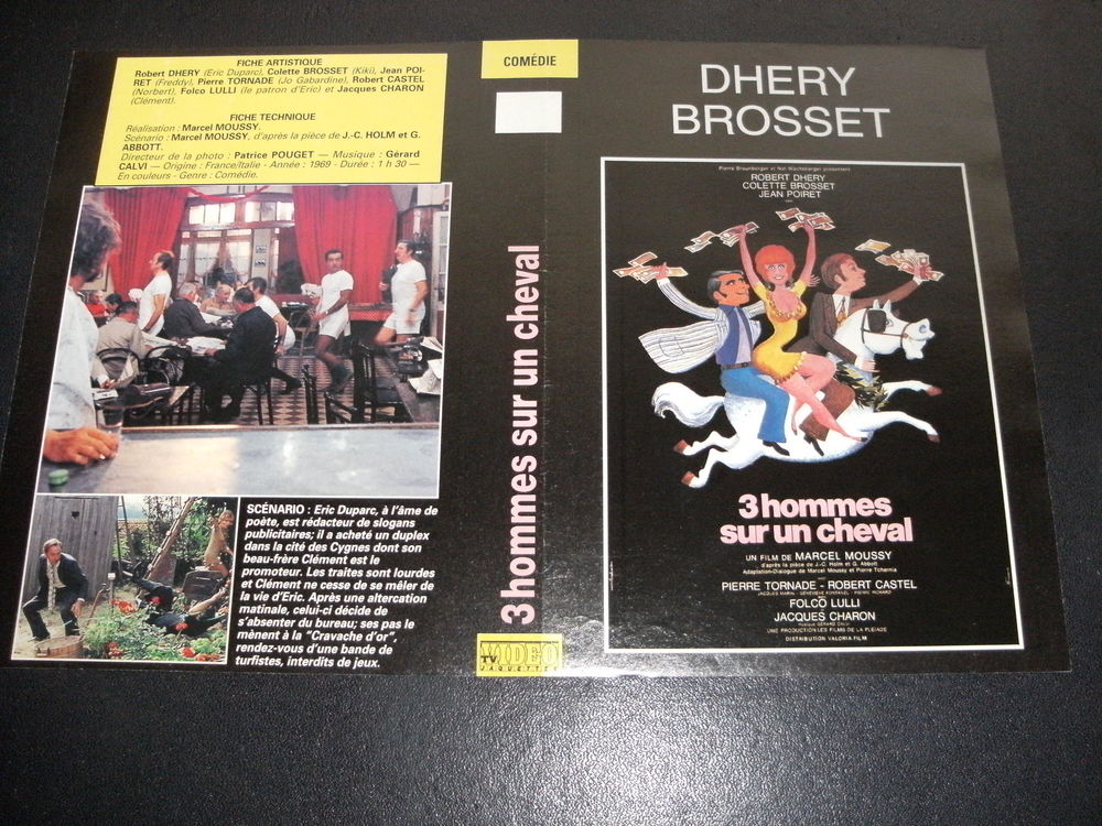 Film : " 3 hommes sur un cheval " DVD et blu-ray