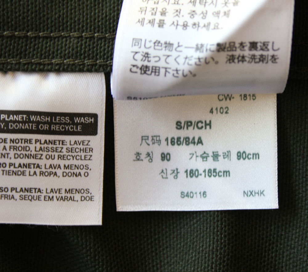 Veste verte LEVI'S mod&egrave;le mixte
Vêtements