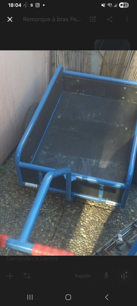 remorque vetra jardinage travaux public ann&eacute;e 2023 400kg 260 25000 Besan�on