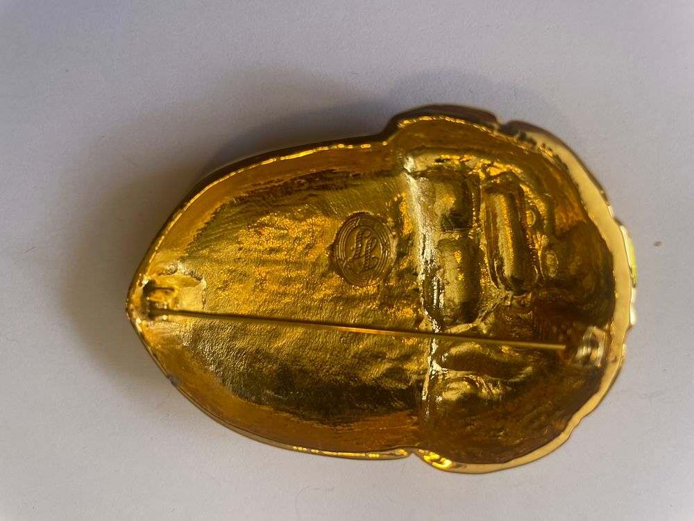 Superbe Broche gland GM dor&eacute;e Ines de La Fressange Bijoux et montres