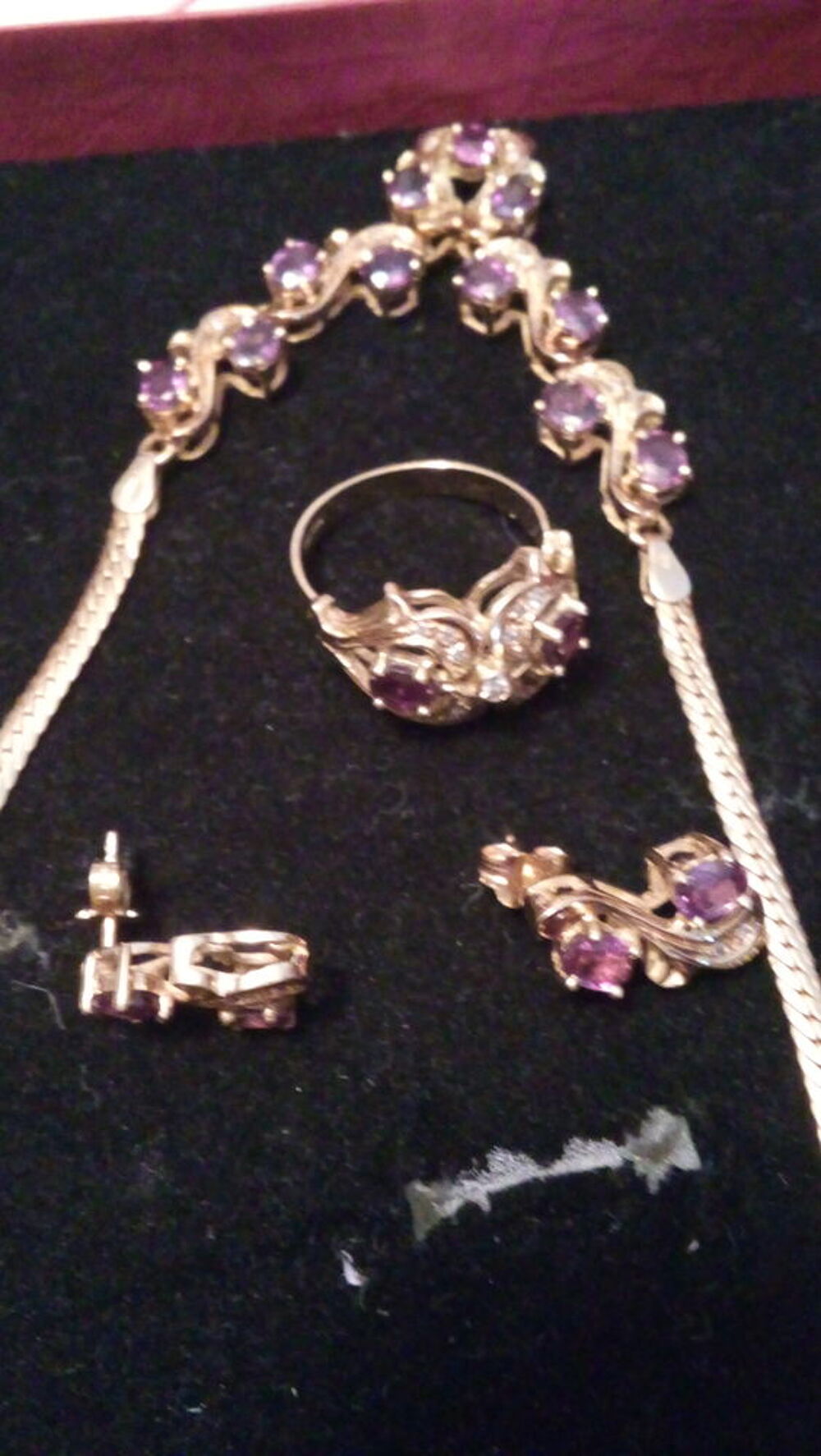 Cadeau cadeau No&euml;l pour votre bien aim&eacute;e superbe parure or Bijoux et montres
