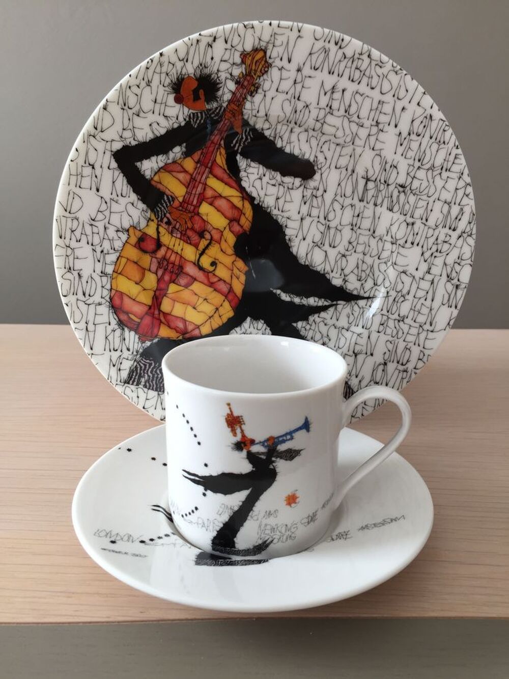 ASSIETTES ET TASSES ART DECO MICHAEL FERNER Décoration