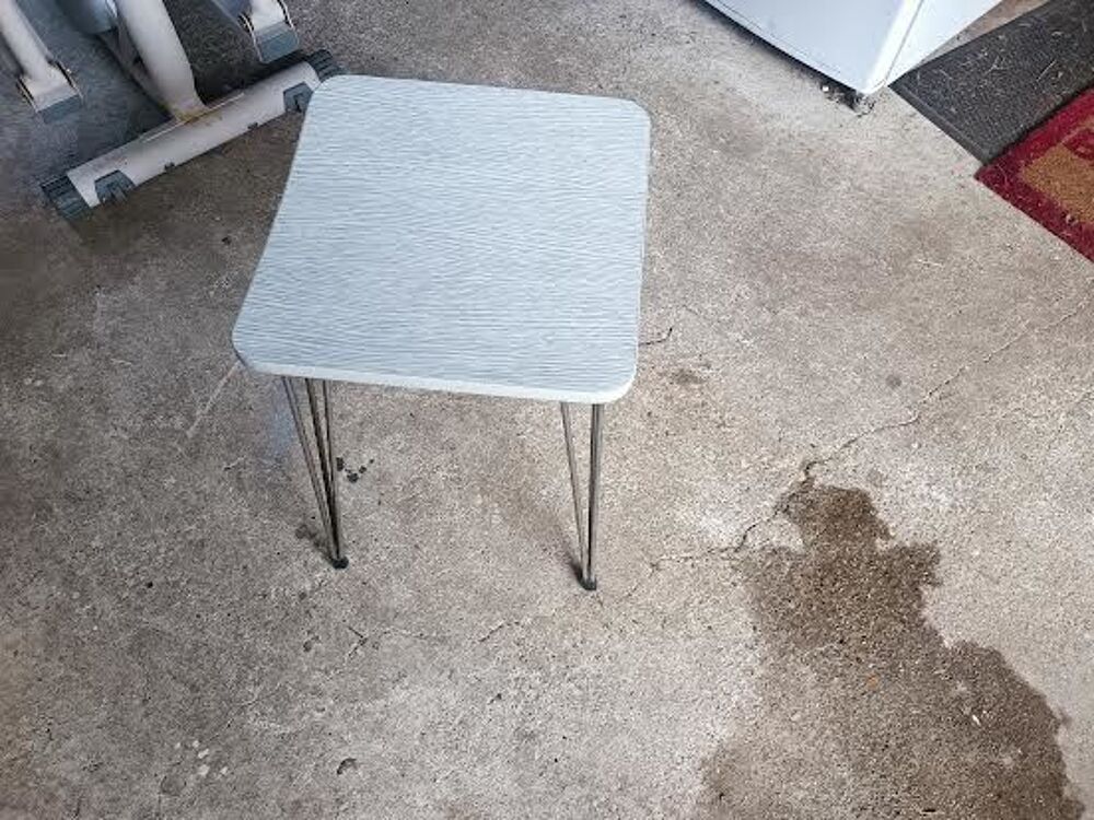 TABOURET VINTAGE PIED CHROME FORME RARE Meubles
