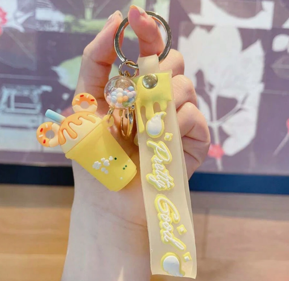 Porte-cl&eacute; Mickey Bubble Tea manga japon anime kawaii disney 