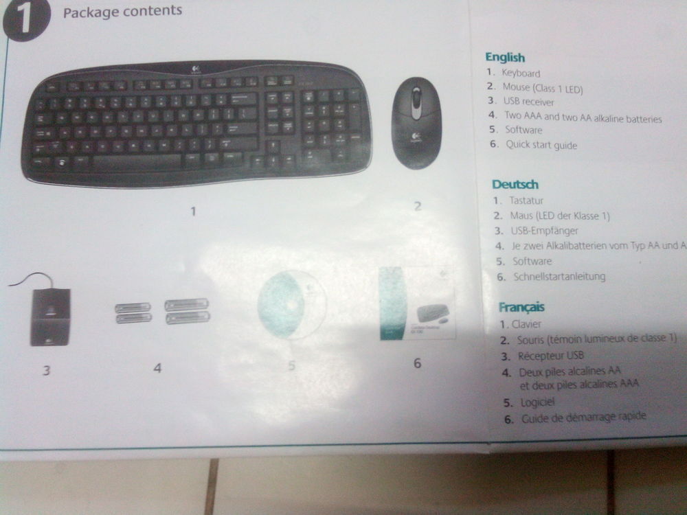 clavier d'ordinateur avec souris optique Matériel informatique