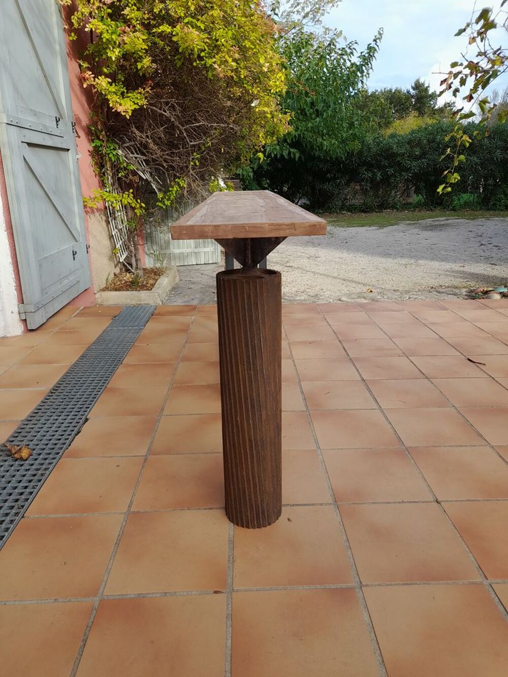 1 grande console en teck et acier
Meubles