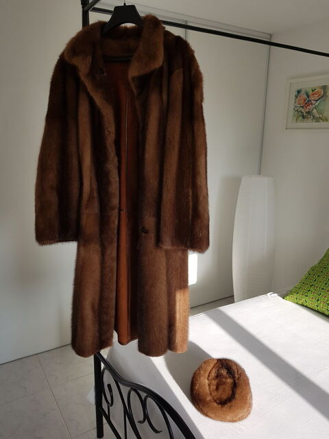 Manteau en vison sauvage de trs haute qualit 690 La Palme (11)