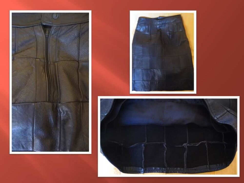 Jupe cuir femme Vêtements