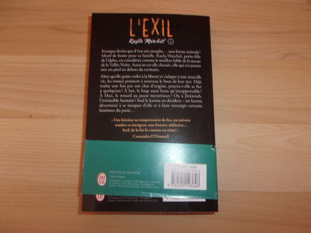 Livre &quot;L'Exil&quot; d'Estelle Vagner d&eacute;dicac&eacute; (Neuf) Livres et BD