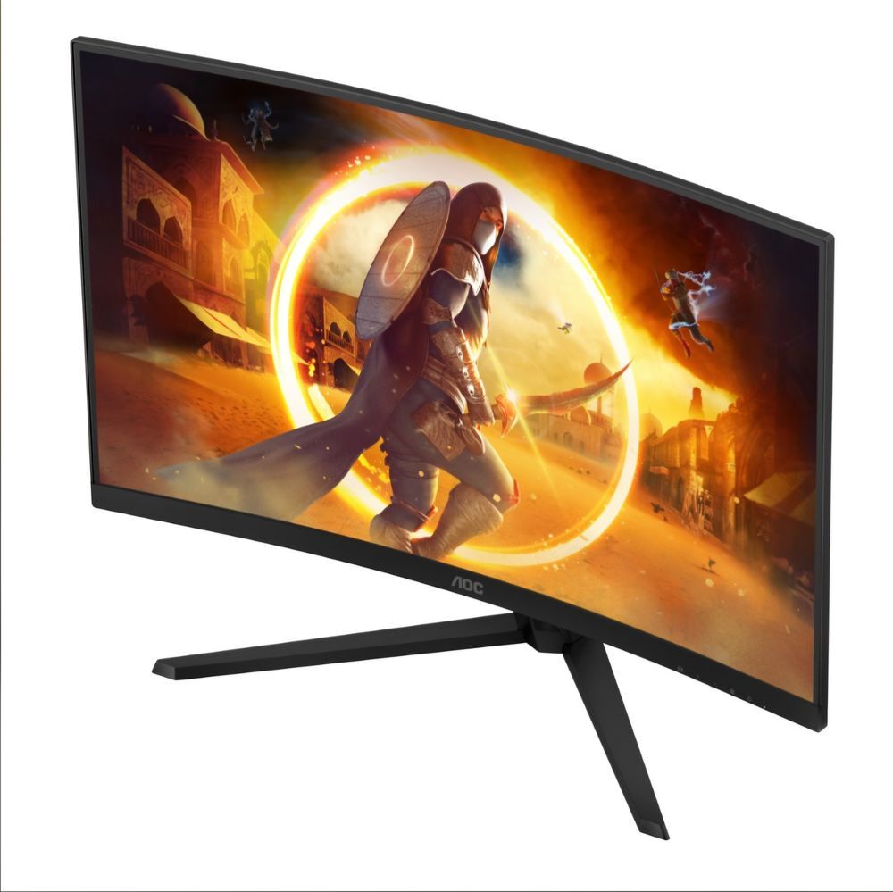 ?&Eacute;cran Gamer Incurv&eacute; AOC 32" QHD 180Hz (CQ32G4VE) ? &Eacute;tat com Consoles et jeux vidéos