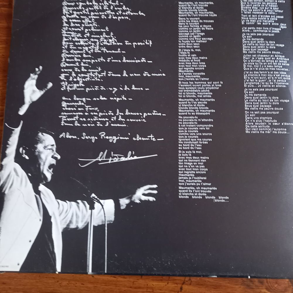 Disque 33 tours SERGE REGGIANI CD et vinyles