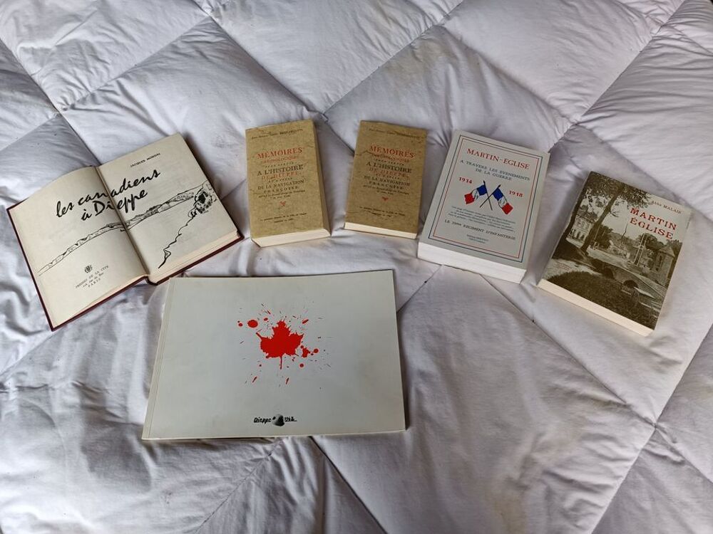 LOT DE 6 LIVRES SUR DIEPPE ET SES ALENTOURS Livres et BD