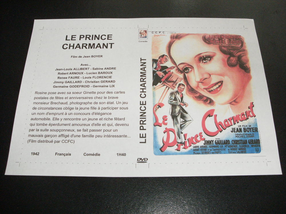 Film : " Le prince charmant " DVD et blu-ray