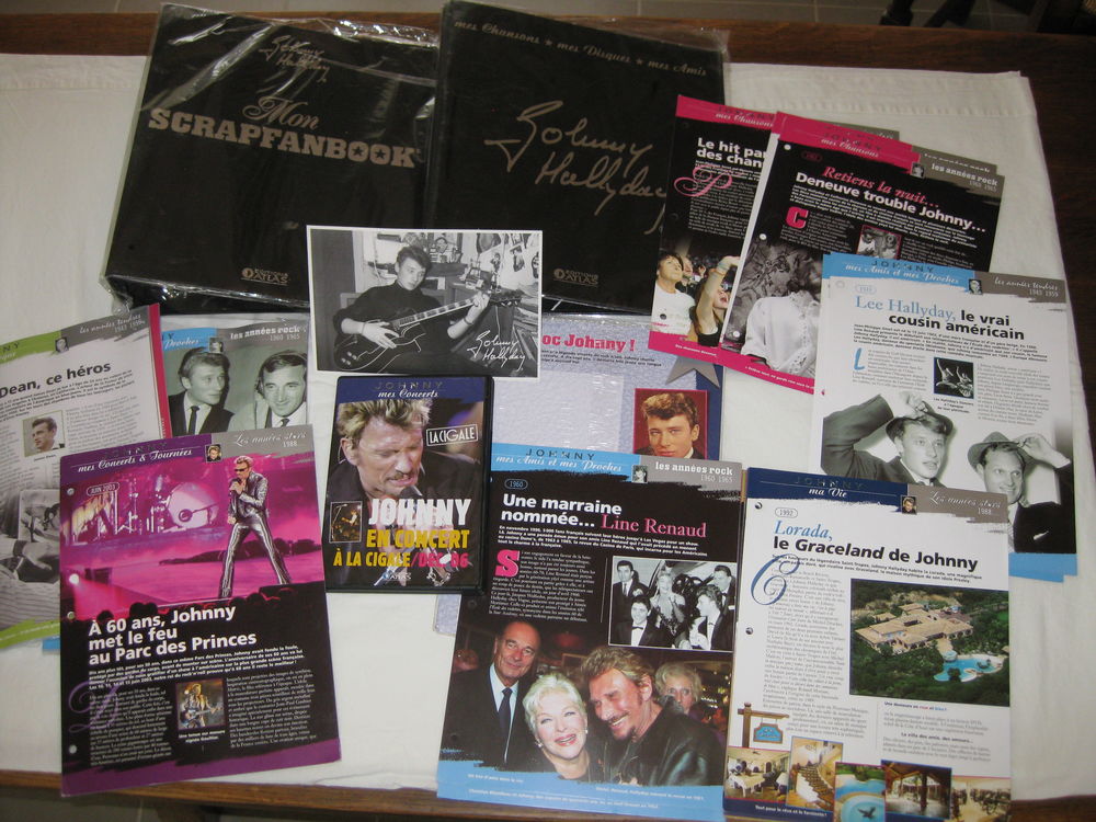  JOHNNY HALLYDAY DVD + doc +Photo + posters 