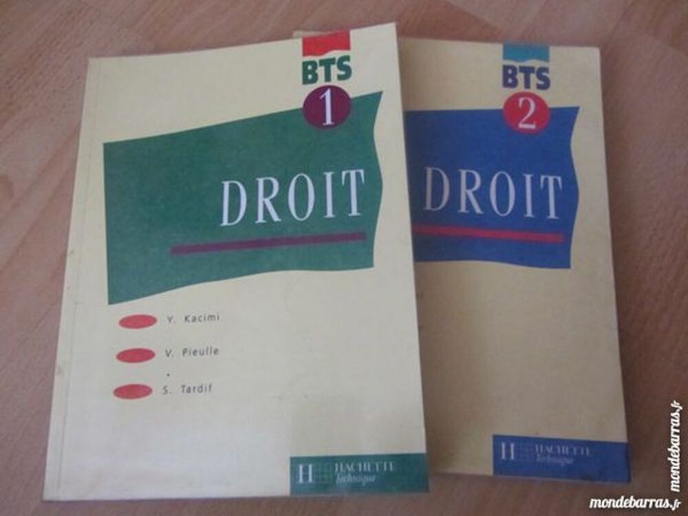 Livres de Droit - BTS - Volume 1 et 2 Livres et BD