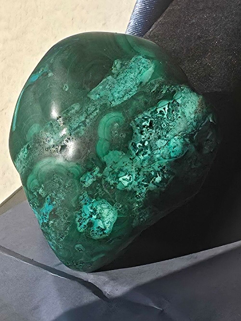 Pierre de Malachite Chrysocolle Naturelle-Katanga 181g 