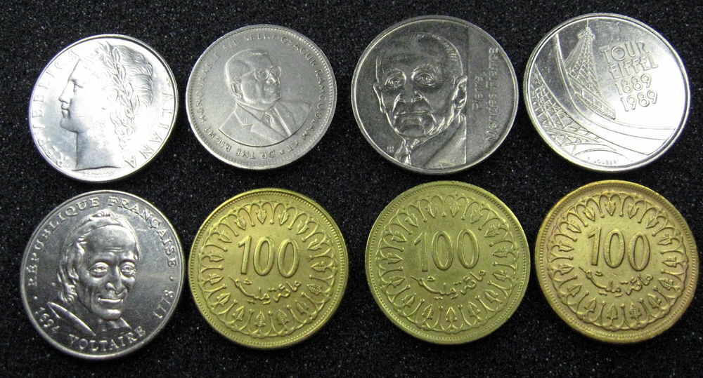 lot de 160 anciennes pieces de monnaie. 