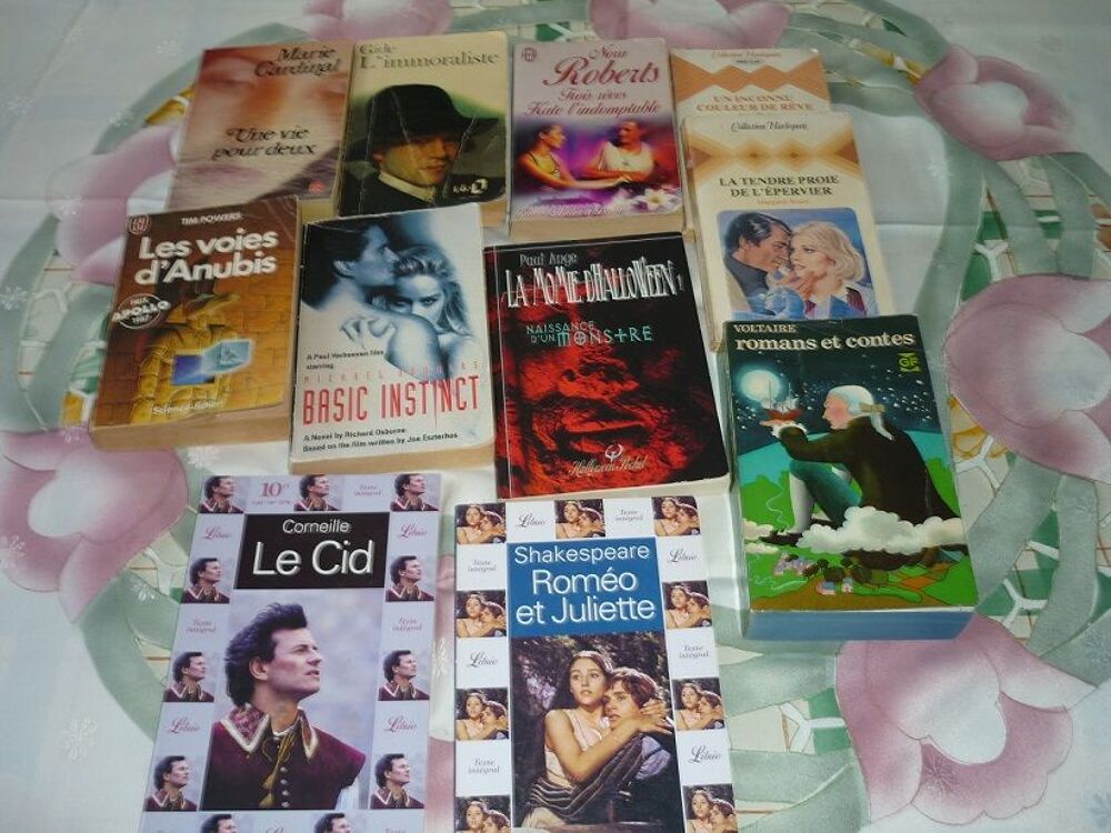 12 LIVRES DE POCHES 1/2 Livres et BD