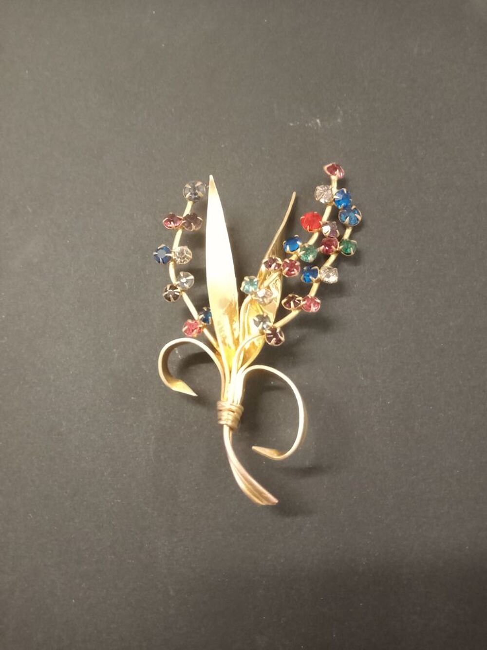 Broche ancienne en plaqu&eacute; or ann&eacute;e 50 Bijoux et montres