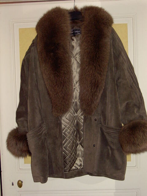 VESTE - MARRON EN CUIR - GABRIEL ANGELI 50 Uzs (30)