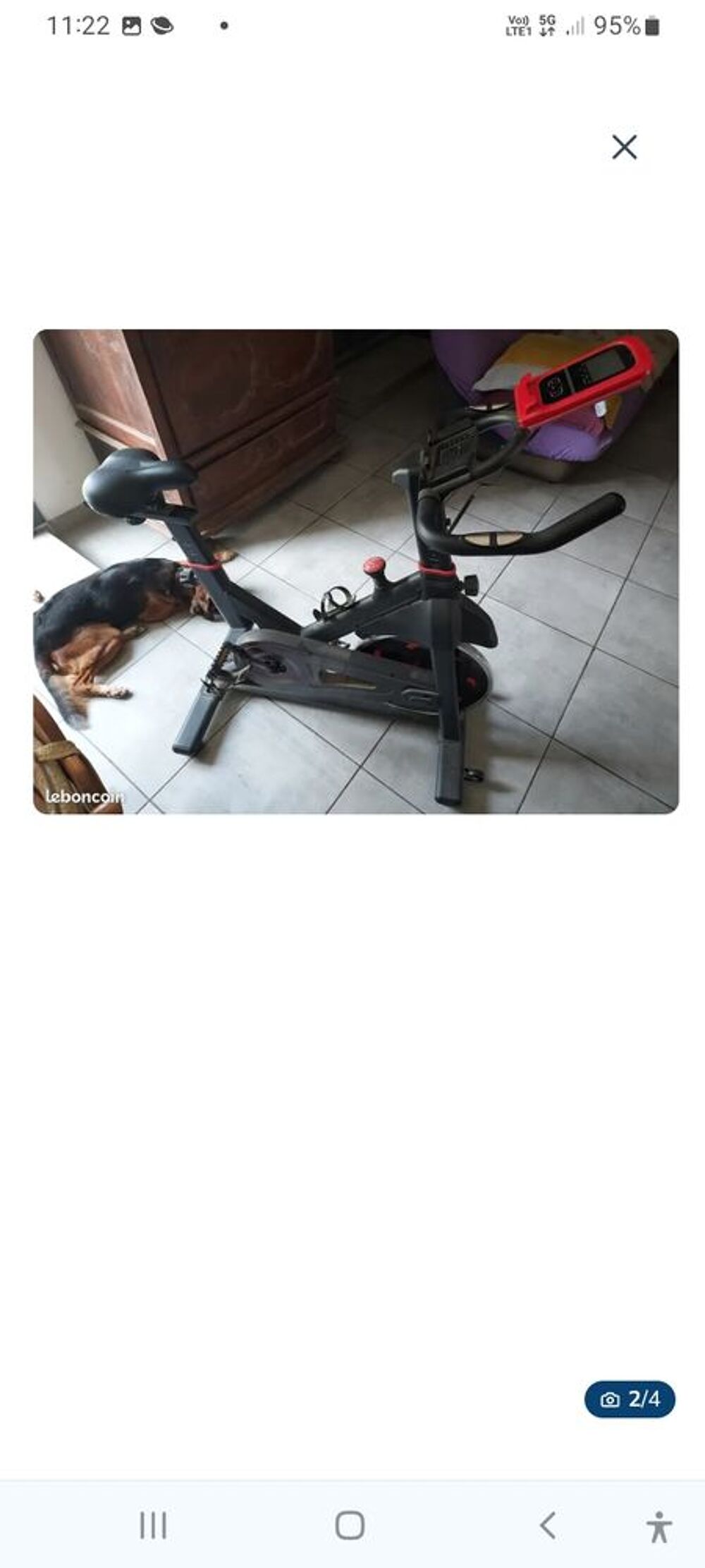 V&eacute;lo magn&eacute;tique d'appartement Sports