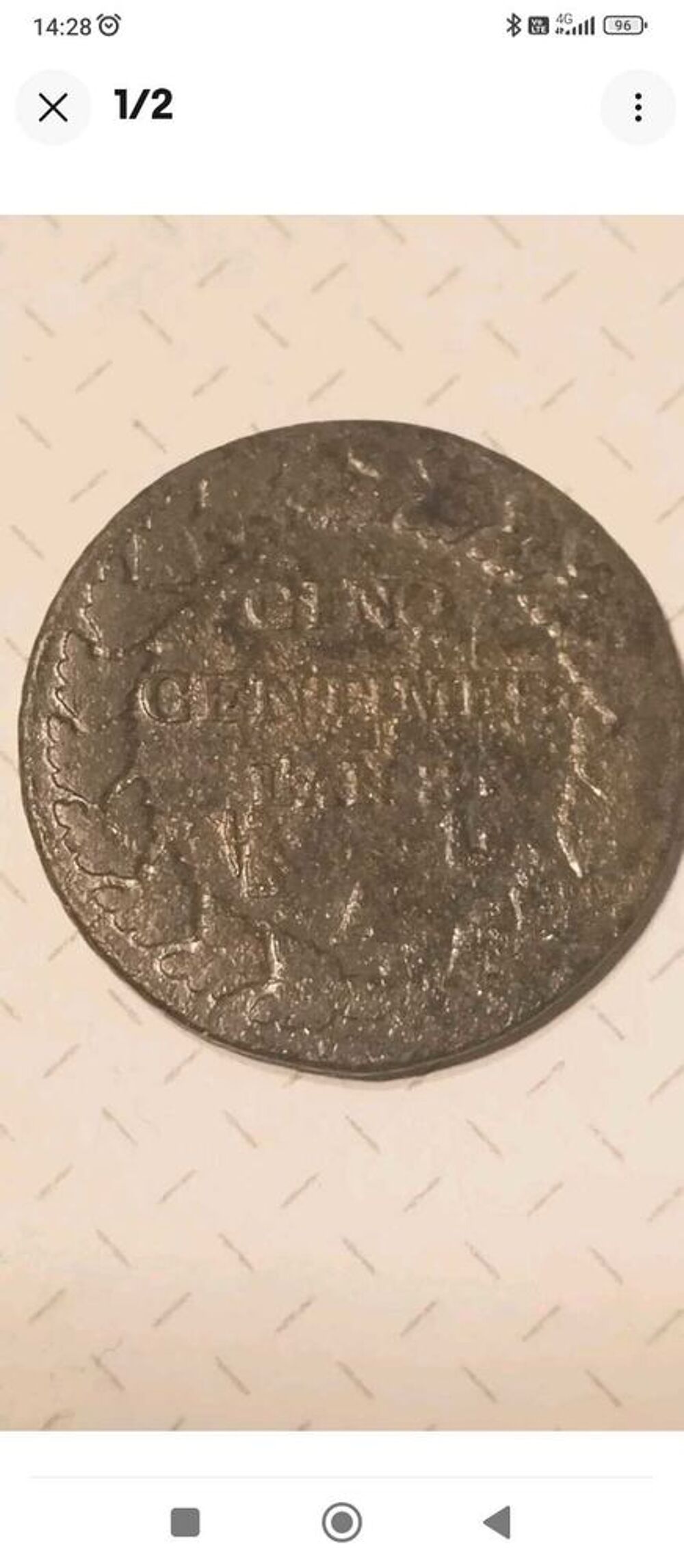 5 Centimes Dupr&eacute; L'an 8 A ( 1799), Bel &eacute;tat et Tr&egrave;s Recherch&eacute;e 