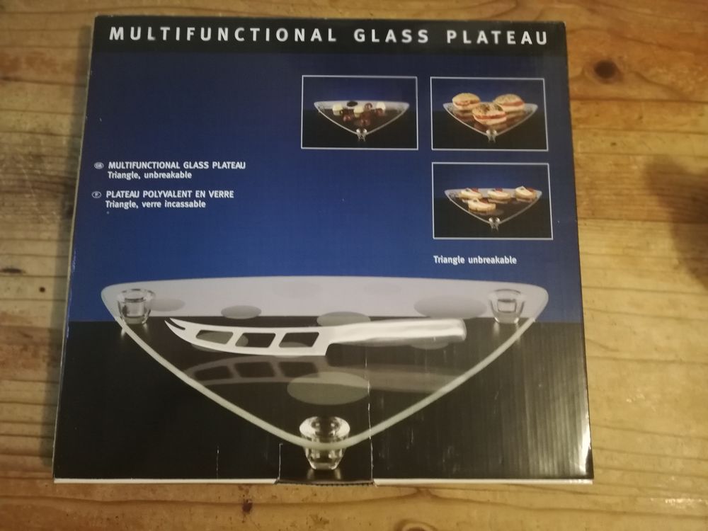 Plateau Design polyvalent en verre incassable et son coute Cuisine
