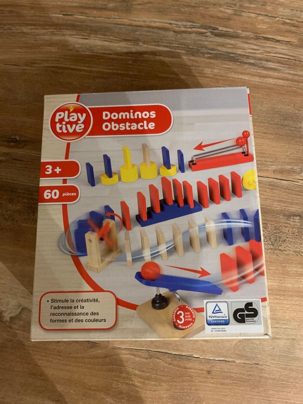 Jeu enfants Play Tive en bois " Dominos Obstac Jeux / jouets