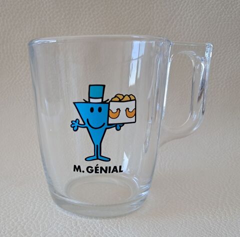 Mug tasse en verre transparent représentant monsieur génial Mauguio-Carnon-Plage (34)