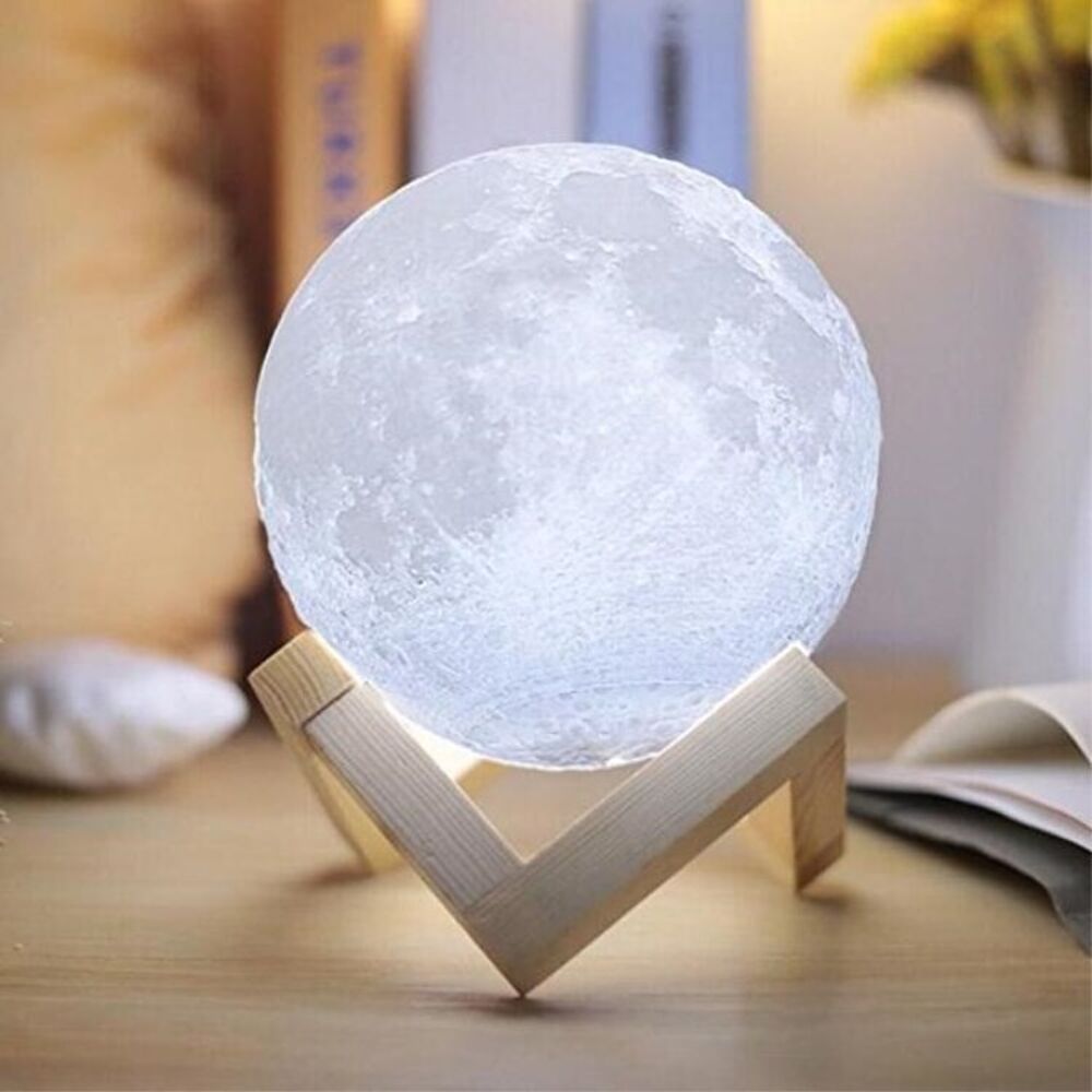 lampe de nuit de lune d'impression 3D Décoration