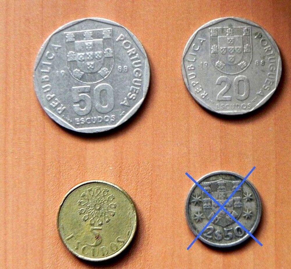 Monnaie Portugaise de -1987 - 1988 - Lot de 43pi&egrave;ces 