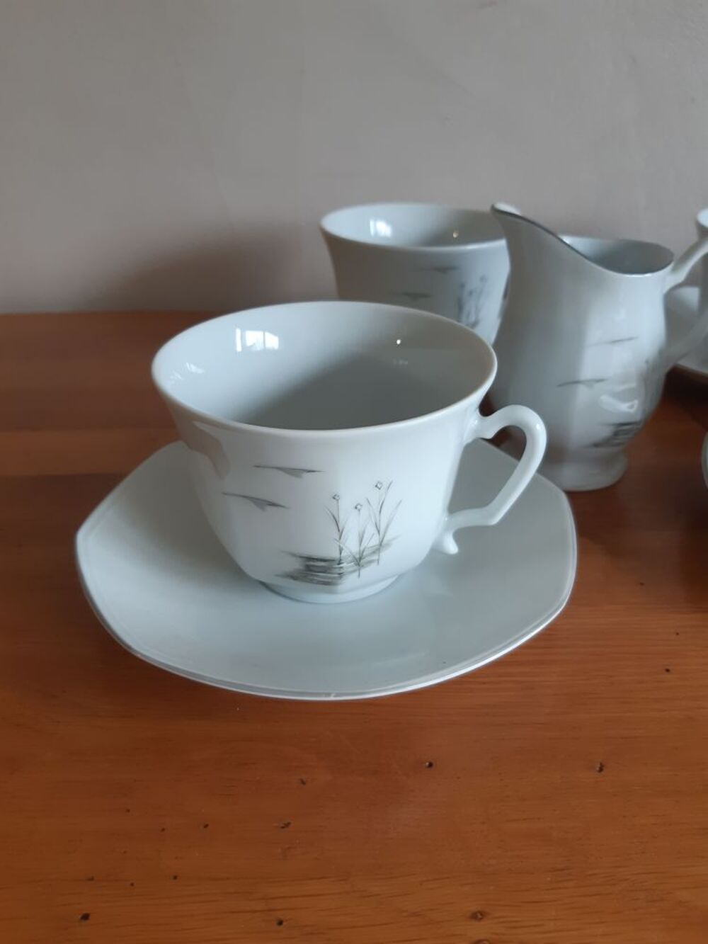Service &agrave; th&eacute; porcelaine de Sologne Cuisine