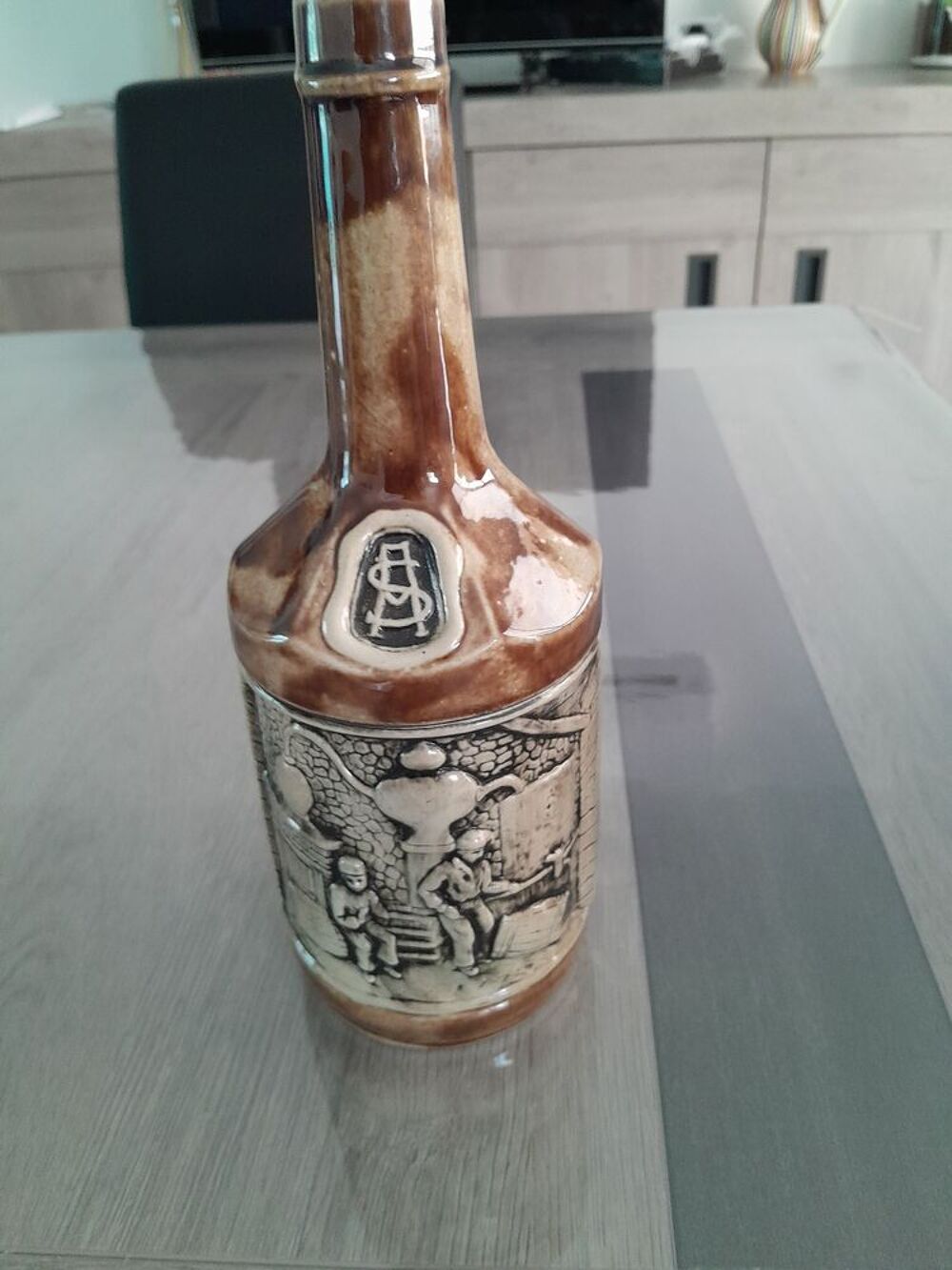 BOUTEILLE VIDE EN PORCELAINE TEL / 0627473514 