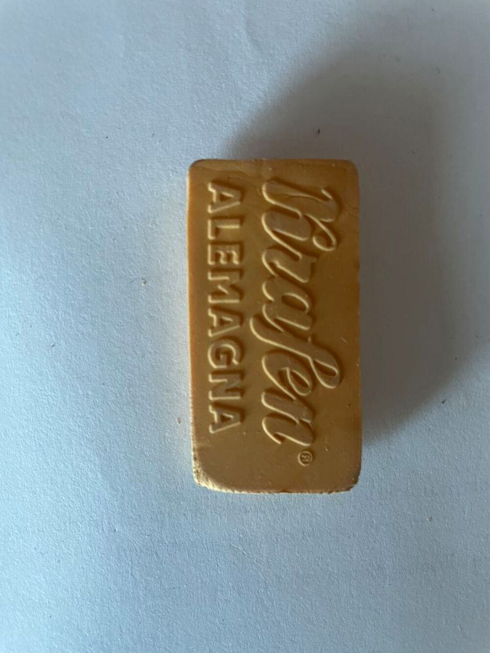 Gomma gomme eraser collection plaque Ohio jaune 