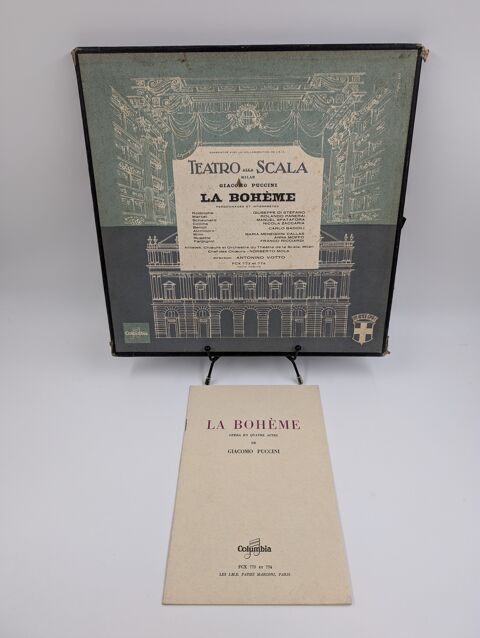 Coffret Vinyle 33 tours Teatro Scala (Giacomo Poccini) 7 Vulbens (74)