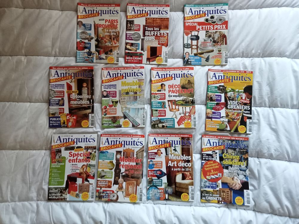 133 anciennes revues antiquit&eacute; brocante
ann&eacute;e de 2001 &agrave; 2012 Livres et BD