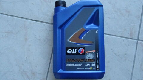 Bidon huile ELF turbo evoltution 2 litres 10 Vannes (56)