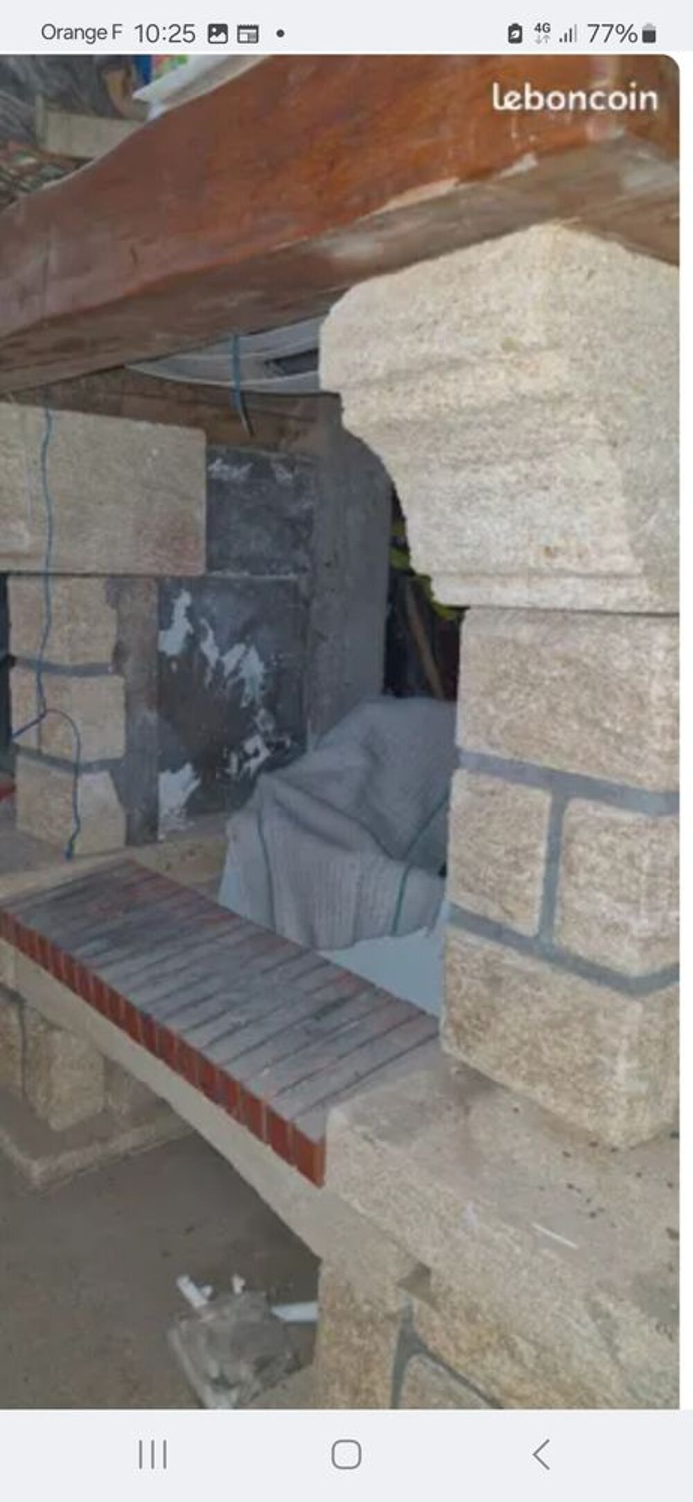 Chemin&eacute;e en pierres Bricolage