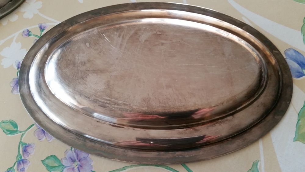 Plat en argent ovale Cuisine